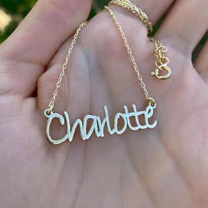 Gold Dainty Name Necklace, Personalized Jewelry Gift, Minimalist Necklace, Custom Name Jewelry, Thoughtful Gift for Friend, Mom Jewelry Gift