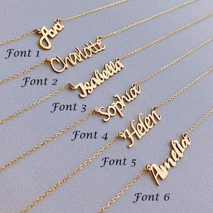 Custom Script Name Necklace: 925 Sterling Silver, Gold Plated