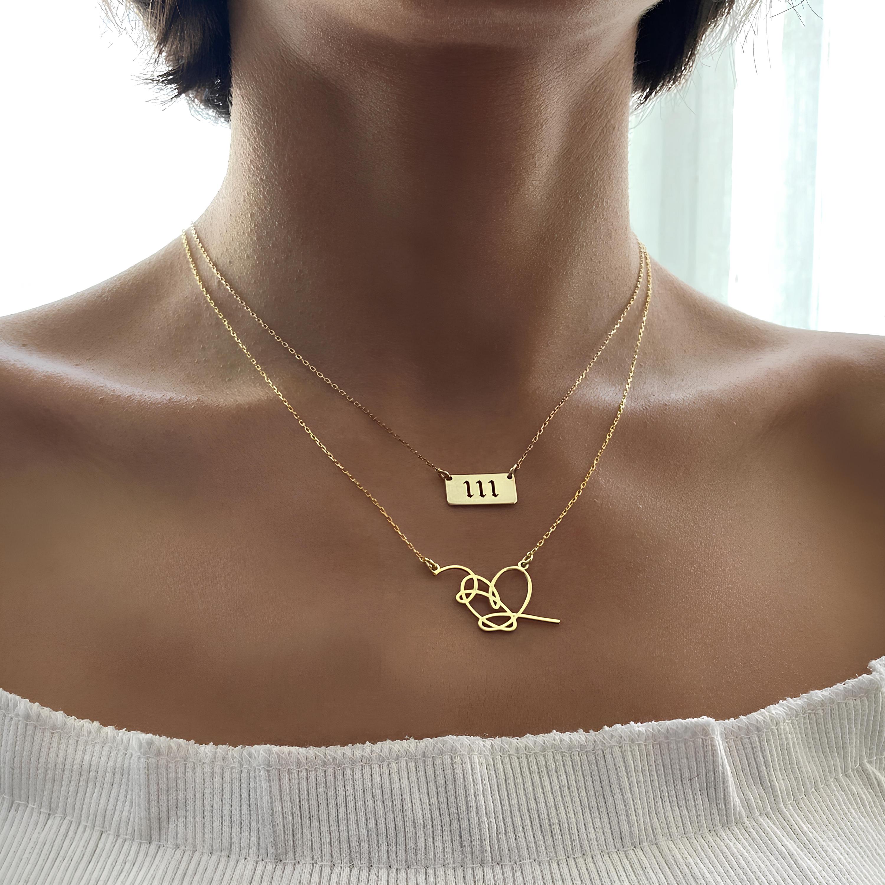 ★BTS 着用★MIKSHIMAI★S2 HEART MULTI CHARM NECKLACE ☆BTS 着用☆MIKSHIMAI☆S2 HEART MULTI CHARM NECKLACE