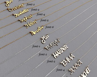 Multi Name Personalized Necklace: Custom 925 Sterling Silver Family Jewelry