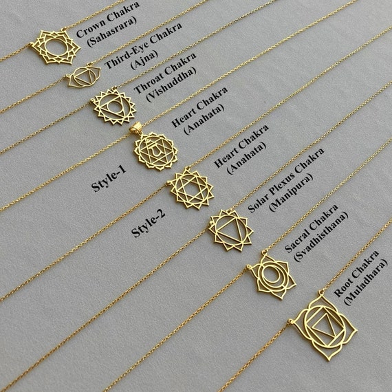 Collana 7 Chakra Donna - Ciondolo Simboli Spirituali Per Yoga E Meditazione - Foto 14