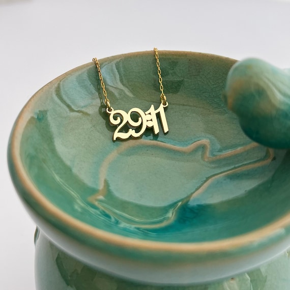 14K Gold Personalized Scripture Number Necklace: Sterling Silver Custom Christian Bible Verse Jewelry