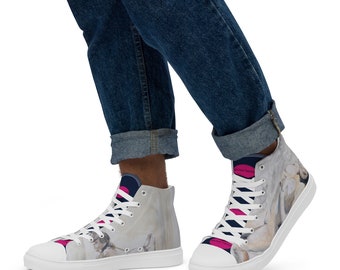 Pinup- Men’s high top canvas shoes