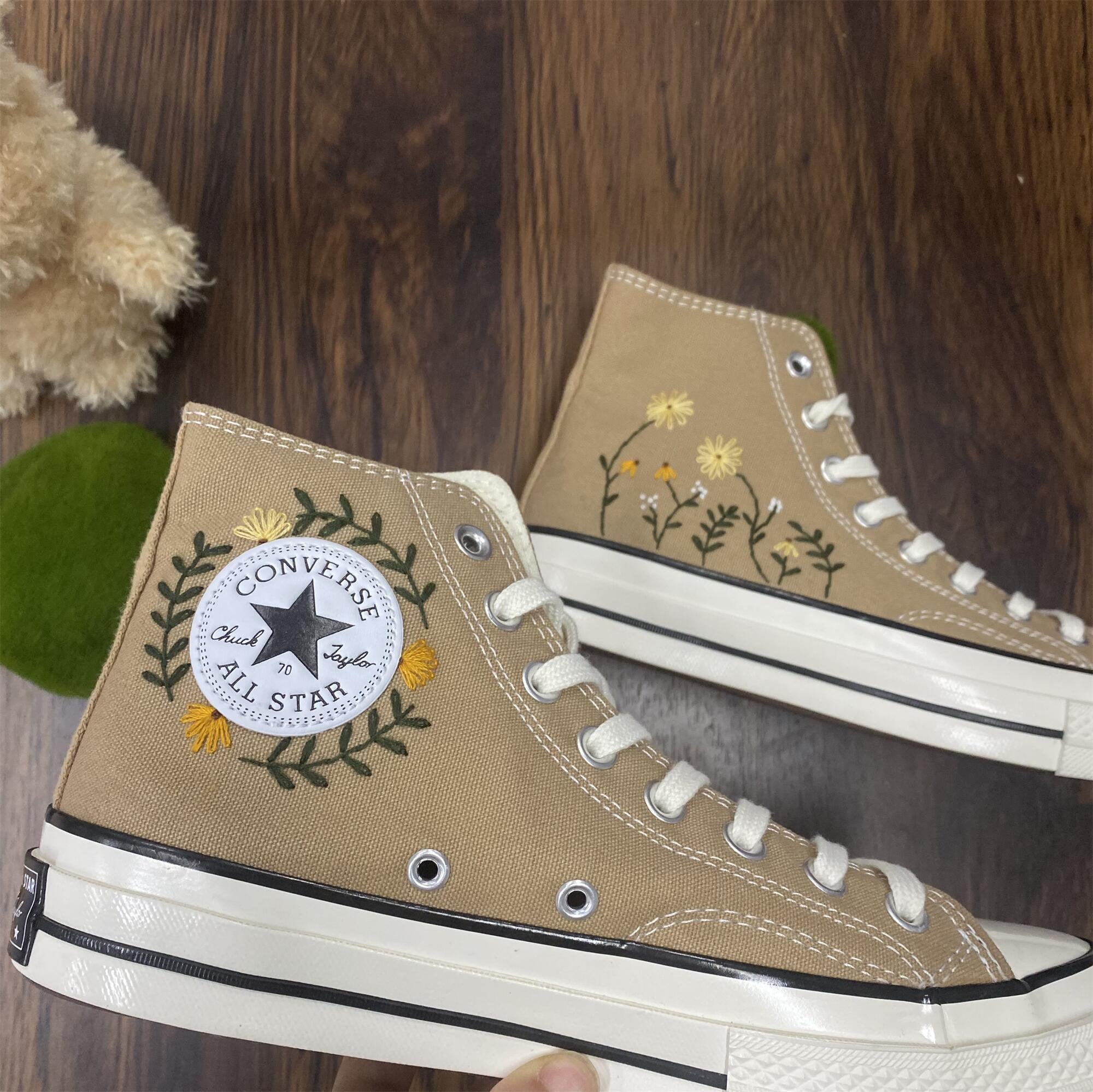 Convesr Chuck Taylor Embroidered Personalized/custom Converse - Etsy