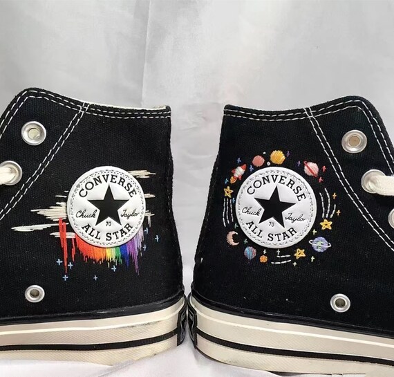 converse noir custom