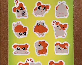 Hamtaro Sticker Sheet
