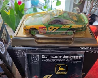 Chad Little #97 John Deere 1:24 Diecast Car Ford Taurus With Protective Case - Limited Edition Toy Tractor Collector Gift