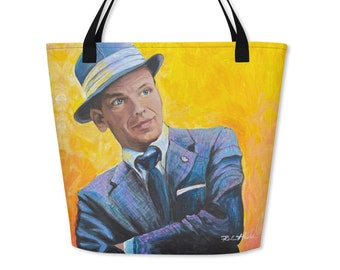 Frank Sinatra Bag, Large Tote Bag, 16x20, Celebrity Bag