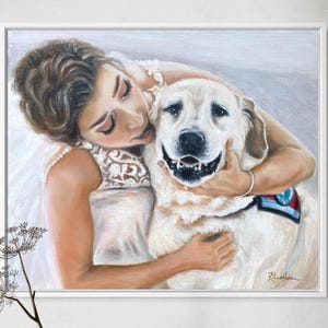 Custom Wedding Oil Painting from Photo, Hand-Painted Couple Portrait Keepsake