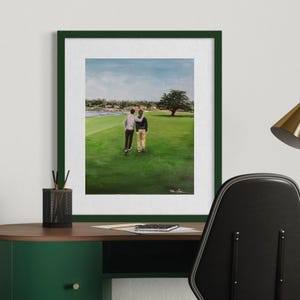 Custom Golf Course Painting, Oil or Acrylic Sports Artwork, Made in USA