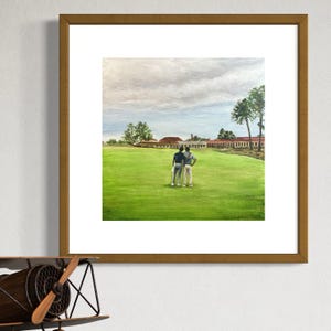 Custom Golf Course Painting, Acrylic or Oil Sports Artwork
