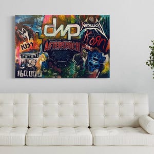 Personalized Pop Art, Memory Piece, Urban Graffiti Street Artwork, Commission Painting