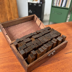 Sellos de letras de madera vintage – Manualidades y scrapbooking