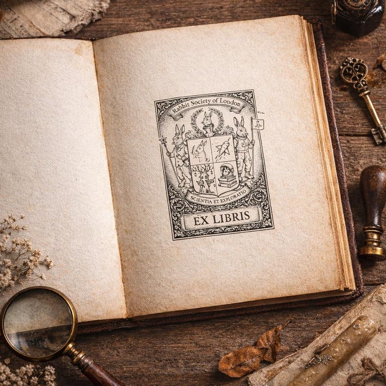 Printable Bookplate – Ex Libris, Digital Download | for the Inside of ...