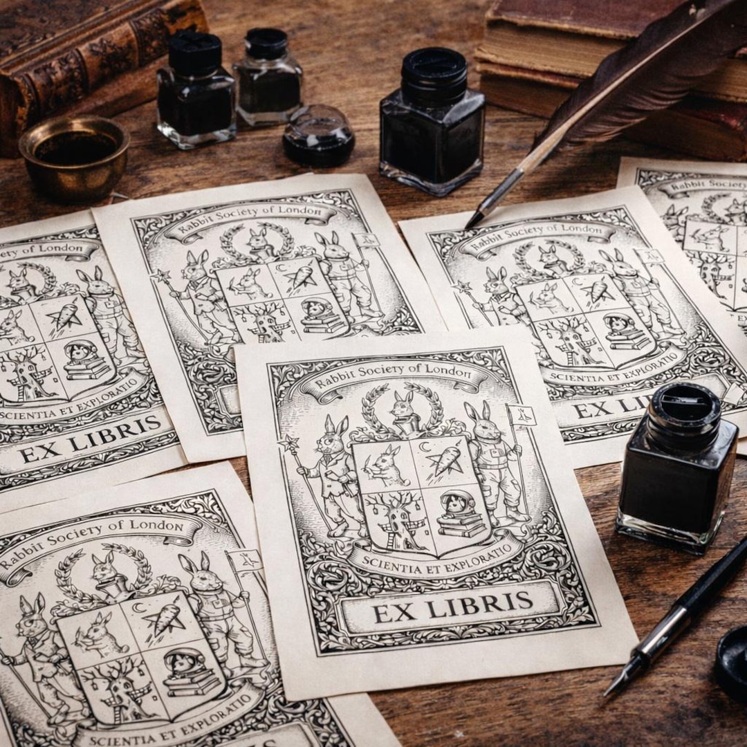 Printable Bookplate – Ex Libris, Digital Download | for the Inside of ...