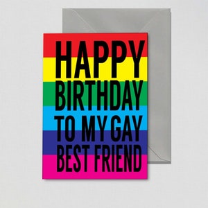 À mon meilleur ami gay Carte de voeux gay - Carte LGBTQIA - Carte de même sexe - Carte lesbienne - Carte queer - Carte gay - Carte LGBTQIA L12