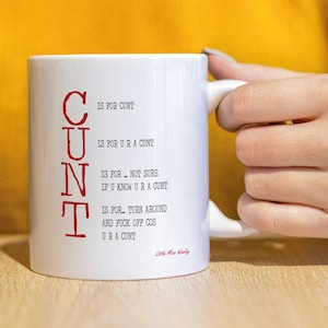 Little Miss Cunty Mugs  Rude and Offensive Cunt Mugs Rude Gift for your best Friend