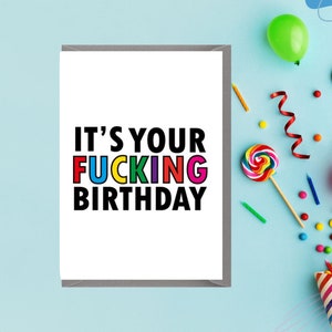 Carte d'anniversaire offensive pour maman ou papa - 50e 60e 70e 80e - blague sur l'âge - joyeux anniversaire grand-père nounou - frère aîné - soeur C835