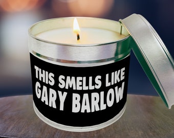 Vela de Gary Barlow, ventilador de Gary Barlow, regalo de Gary Barlow, regalo de vela, regalo para ella, regalo para él, regalo de mejor amigo, regalo para mamá