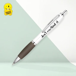 Penna premurosa / Penna consapevole / Penna positiva / Penna innovativa / Motivazione / Per lei / - Non pensarci troppo - PEN-92
