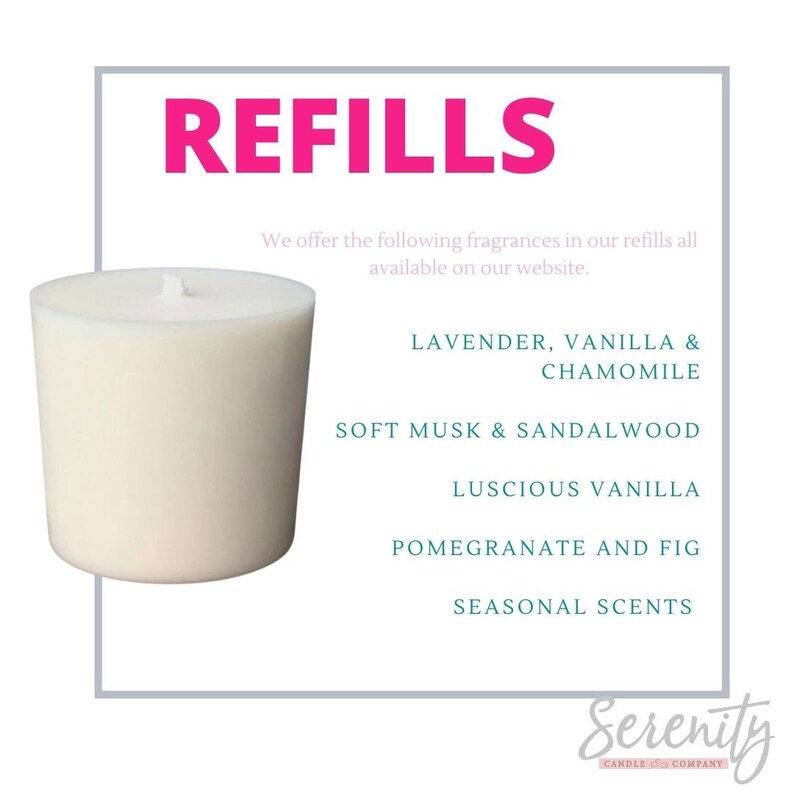 Candle Refills 30cl Jar Refills Hand Poured Vegan Soy Wax Etsy UK