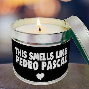 Pedro Pascal candle, Pedro Pascal Fan, Pedro Pascal Gift, Funny Gift for friends, woman, female, best friends, Gift for Mum-WCT PEDRO PASCAL