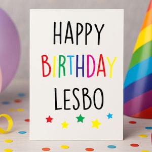 Cartão de felicitações LGBTQIA+ Gay - Cartão LGBTQIA - Cartão do mesmo sexo - Cartão lésbico - Cartão queer - Cartão gay - Cartão LGBT Para ele, para ela, para eles - Lésbica L1
