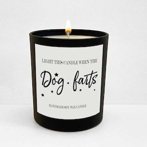 Wanky Candle, Funny Candle,Light Me When The Dog Farts, Funny Candle, For Dog Owner, Funny Present For Dog Mum, Dog Dad WCBJ-158