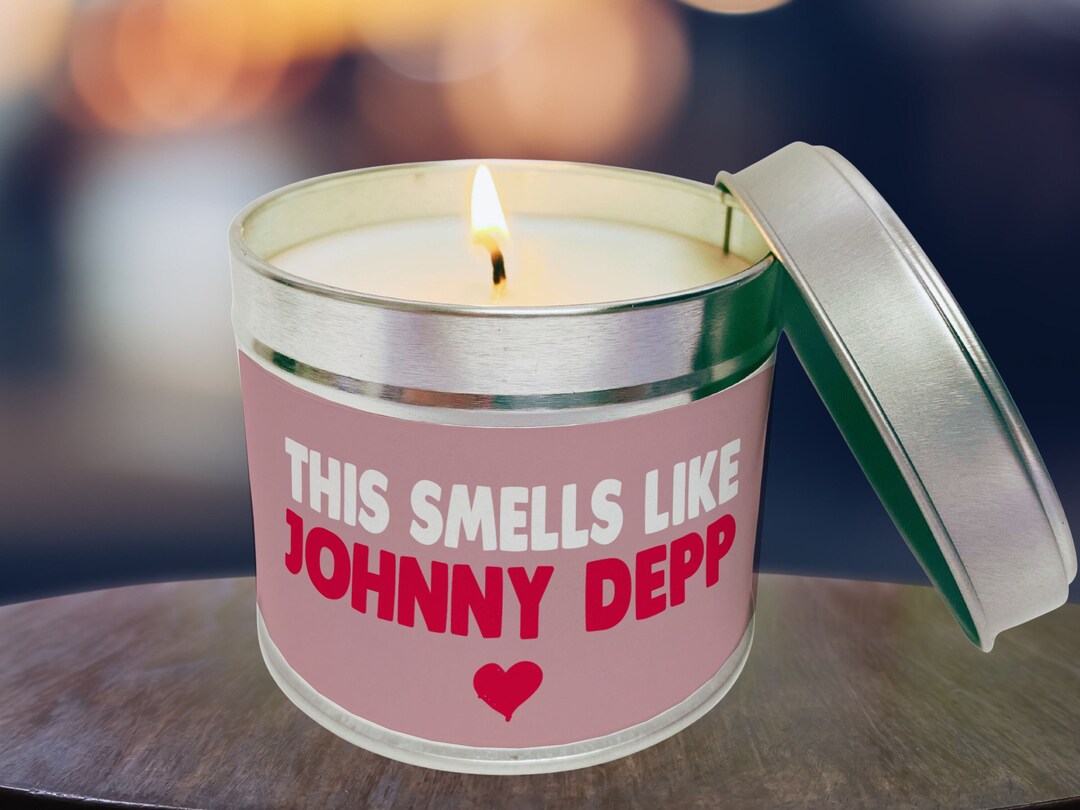 Johnny Depp Candle, Johnny Depp Fan, Johnny Depp Gift, Candle Gift Johnny Depp, Gift for Her