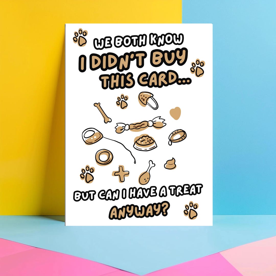 Funny Birthday Card From the Dog - Hilarious Birthday Card for Dog ...