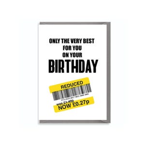 Cartes drôles Carte d'anniversaire grossier 40e 50e 60e 70e Soeur Maman Carte de voeux Humour spirituel Rire plaisanterie Rude Blague offensante C843