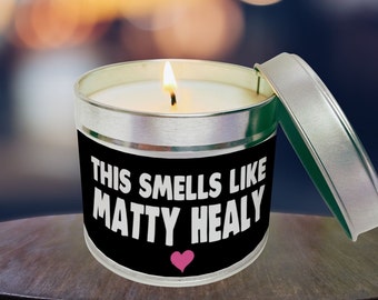 Vela de Matty Healy, ventilador de Matty Healy, regalo de Matty Healy, regalo divertido para amigos, mujer, mujer, mejores amigos, regalo para mamá, WCT MATTY HEALY
