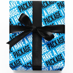 Carta da regalo per compleanno da uomo, carta da regalo per uomini e donne, tema divertente per adulti, WRAP-03, confezione carina