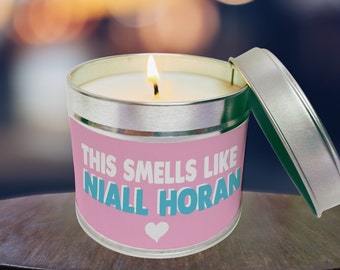 Niall Horan candle, Niall Horan Fan, Niall Horan Gift, Candle gift Niall Horan Gift for her, Gift for him, candle gift