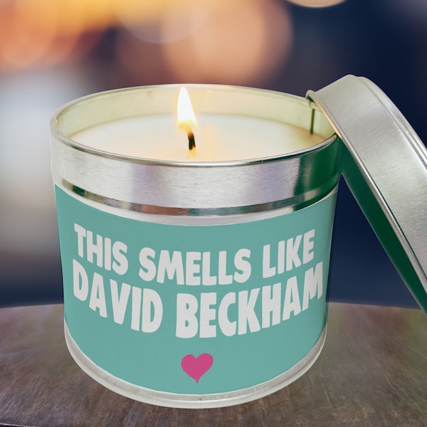 David Beckham Candle, Smells like David Beckham , David Beckham Gift, David Beckham Birthday Candle, Soy Wax Candle, David Beckham