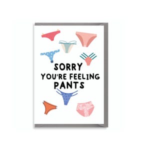 Désolée que vous ayez l'impression d'avoir un pantalon ! - Carte de rétablissement - Une pensée pour vous - Envoyer de l'amour - Vous me manquez - Récupération G4