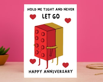 Cute Geeky Anniversary Card  - Cute Funny Anniversary card | Wife, Girlfriend | Husband, Boyfriend | For Him ,For Her | - A999