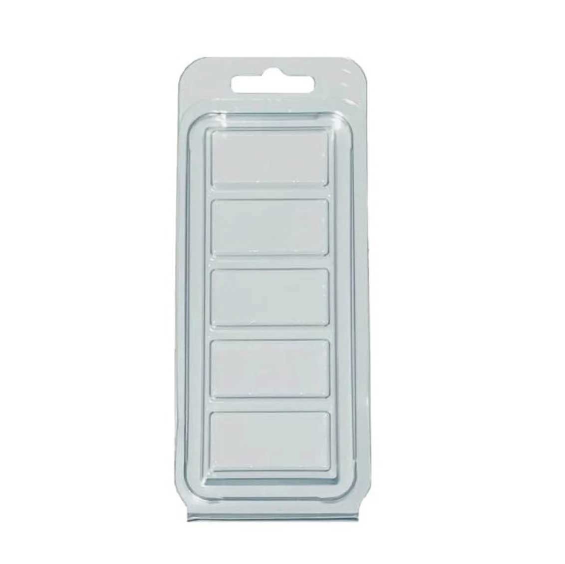 25 Pack Wax Melt Molds, 6 Cavity Clear Empty Plastic Wax Melt Containers