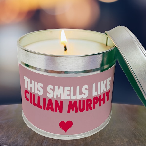 Cillian Murphy candle, Cillian Murphy Fan, Cillian Murphy Gift, Candle gift Cillian Murphy, Gift for her, Gift for him, candle gift
