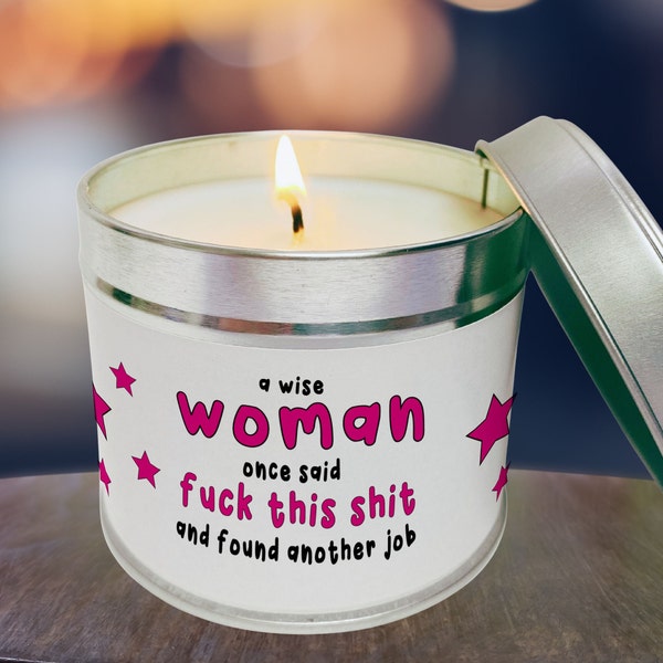 New Job Candle, Funny Leaving Candle, Leaving Gift -  Funny  Candle leaving gift  gift for work friend |  candle for her - WC-TIN- 97