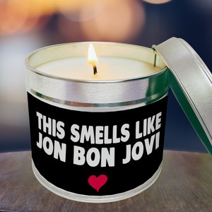 Jon Bon Jovi Kerze, Bon Jovi Fan, Bon Jovi Geschenk, lustiges Geschenk für Freunde, Frau, weiblich, beste Freunde, Geschenk für Mama, WCT JONJOVI