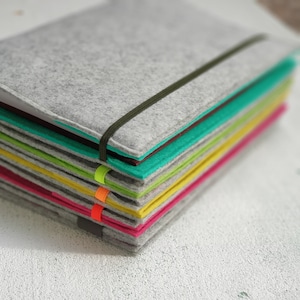 Vilten omslag, B5 notitieboek vilten omslag, Moleskine XL notitieboek vilten omslag, vilten iPad-hoes, vilten iPad-hoes