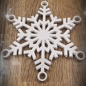 Copo de nieve impreso en 3D