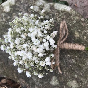 Fresh gypsophila, baby’s breath corsage boutonnière | Flowers | Floral Arrangements