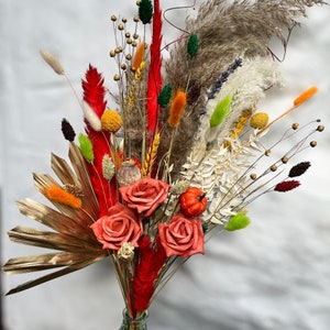 Grande ramo de flores secas, flores secas, buquê de flores, presente de Natal, decorações de Natal, Halloween, decoração de outono, decoração de outono,