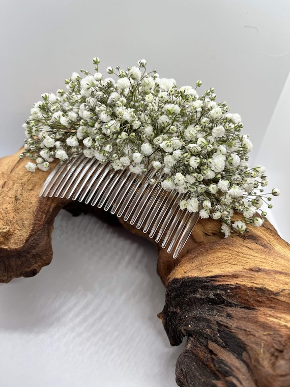 Preserved Baby’s Breath Josephine Comb Les Couronnes de Victoire | Accessories | Preserved Babys  main image 2