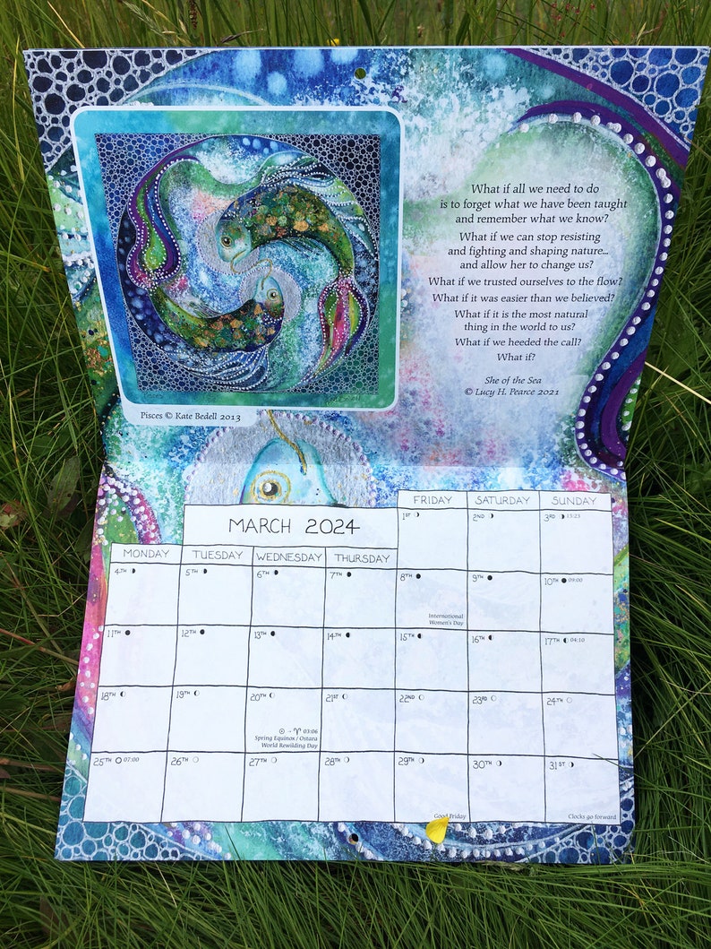 2024 Earth Pathways Wall Calendar Etsy