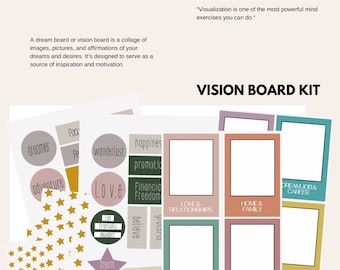 Vision & Dream Board Kit for Manifesting, Intention Setting + Goal Planning | JuJuTribe