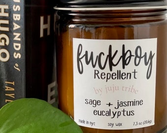 Repel Fuckboys, Be Open to Love, Banish Philanderers | White Soy Intention Candle + Spiritual Healing | JuJuTribe