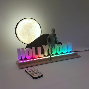 Hollywood Alien Figurine: Smart RGB Remote Controlled Sci-Fi Art